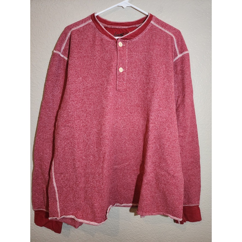 Gap Men's Pullover Shirt, Size 2XL, Red, Long Sleeve, XXL, Heavy Duty, Cotton